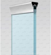 Handrail HR-17 Aluminum Glass Railing Handrail Profile for Balcony and Staircase, Modern Rectangular Design, Durable Finish, Easy Installation for Indoor and Outdoor Projects 